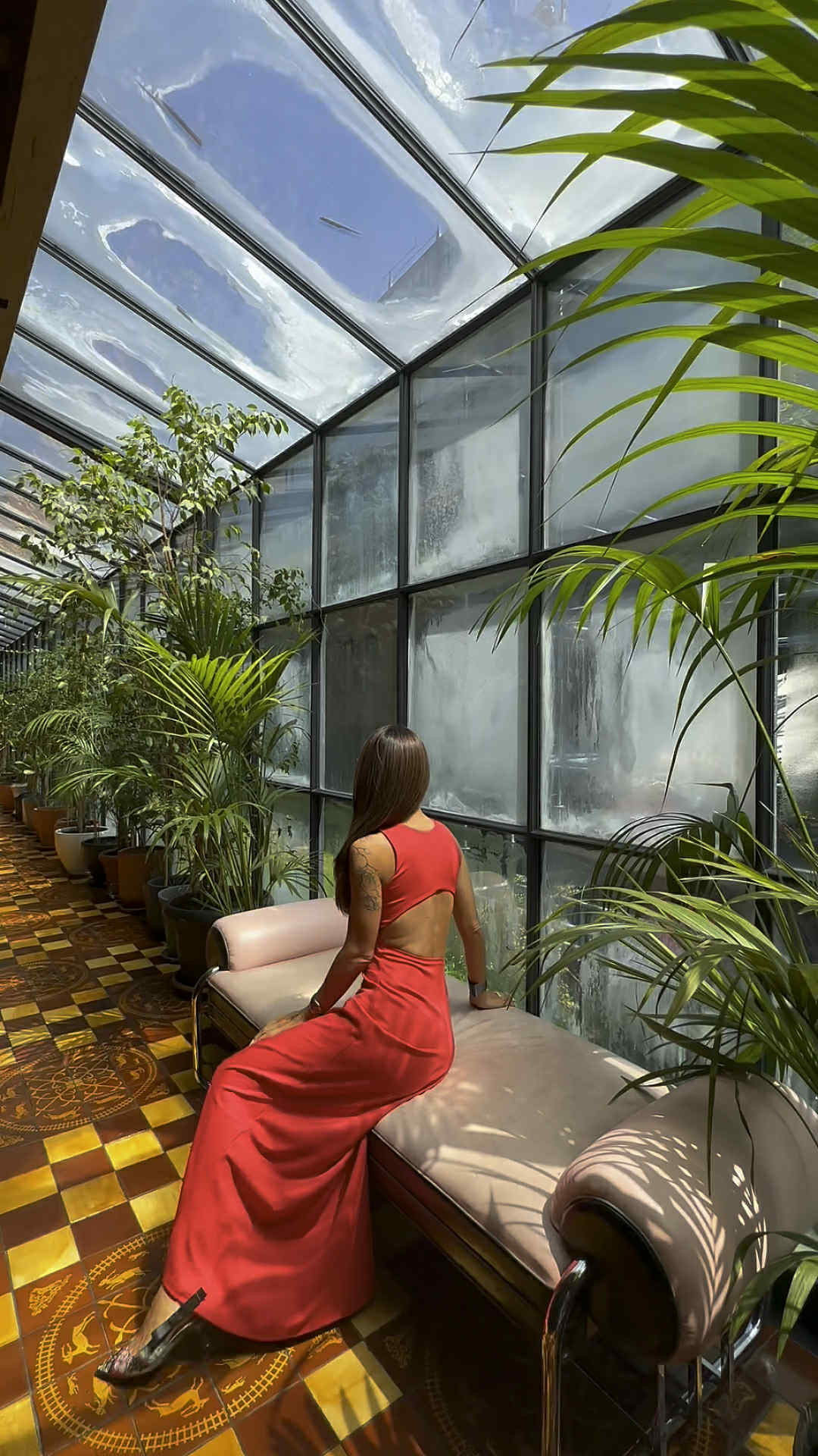 Dress with Open Back